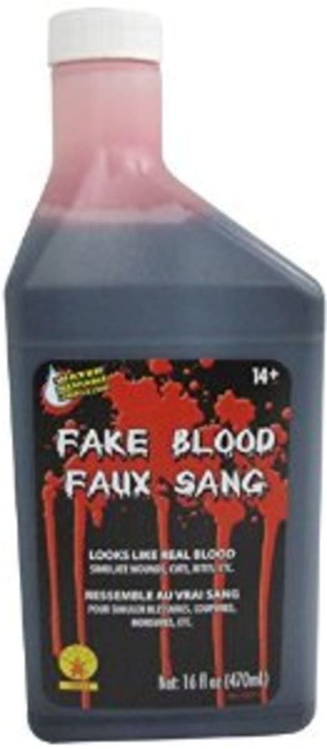 fake blood of clothes|washable non staining blood.